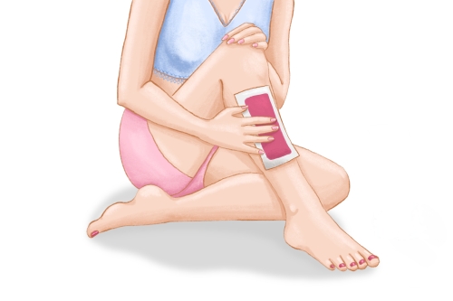 Wade mit Kaltwachsstreifen