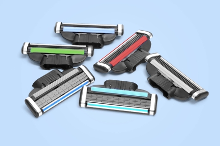 6 verschiedene Rasierklingen