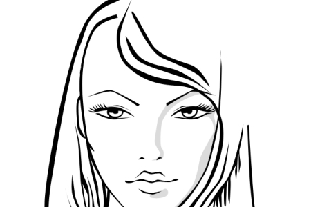 Herzförmige Gesichtsform